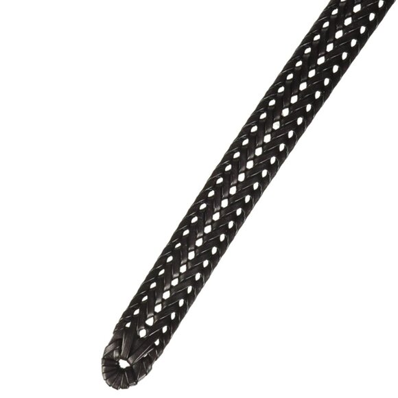 Fossil Men’s Myles Braided Leather Belt Cognac 42 | 30mm Silver Buckl - Picture 3 of 10